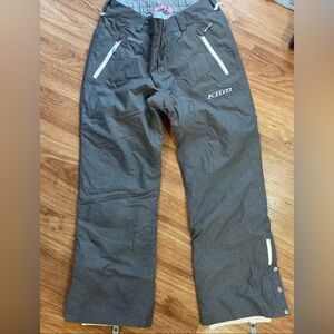 Klim woman’s snowmobile pants size medium/lg